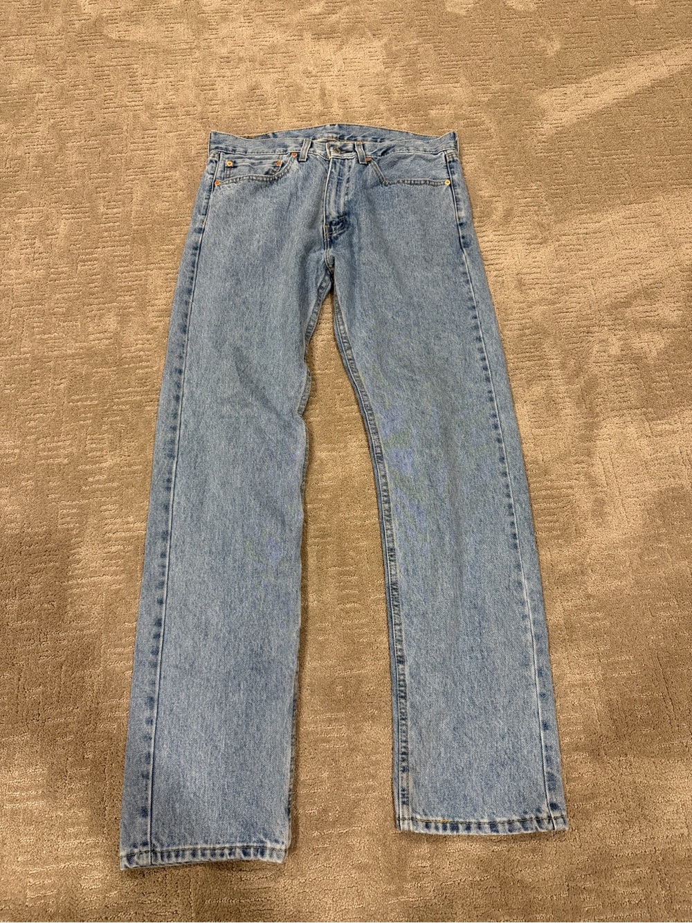 Levi & Strauss 505 Men's Jeans 34x34‎ Light Blue Denim